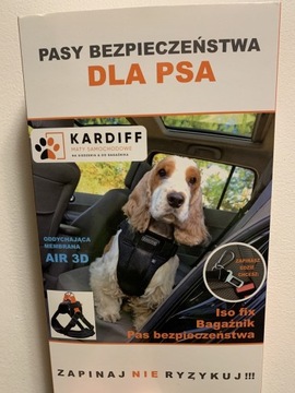 Pasy bezpieczeństwa dla psa - komplet szelki smycz