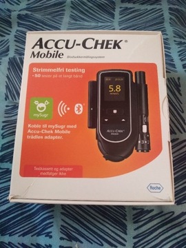 Accu Chek Mobile Glukometr + kaseta 10 sztuk