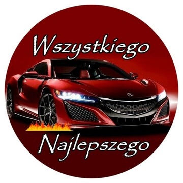 OPŁATEK NA TORT INFINITY AUTO SAMOCHÓD TEKST