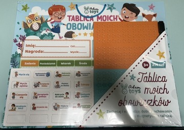 Tablica moich obowiązków magnetyczna Adam Toys