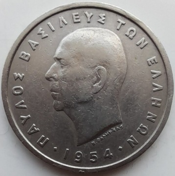 Grecja 5 drachm 1954