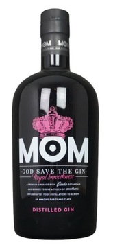 Duża butelka po MOM 3l. God Save The Gin 