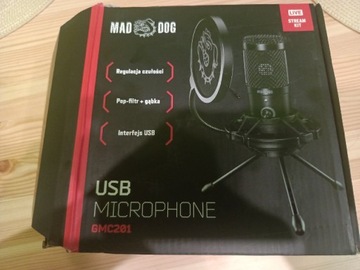 Mikrofon streamingowy MAD DOG GMC201