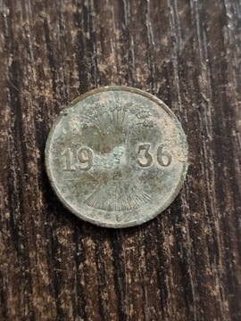 Niemcy 1936r 1 reichspfennig
