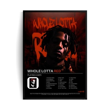 Plakat w ramie A3 Playboi Carti Whole Lotta Red