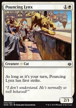 Mtg Pouncing Lynx (WAR)