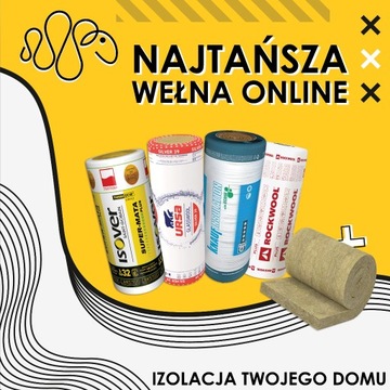 Wełna mineralna wszystkich producentów - NAJTANIEJ