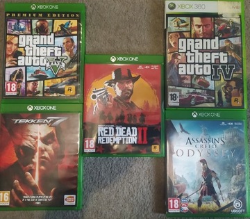 5 gier Xbox One, RDR2, GTA V i inne.