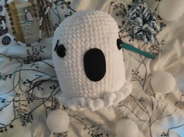 duży duch na szydełku halloween amigurumi pluszak