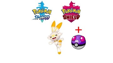 Pokemon Sword/Shield Shiny Scorbunny + Master Ball