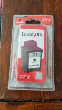 Oryginalny tusz Lexmark 71 czarny 