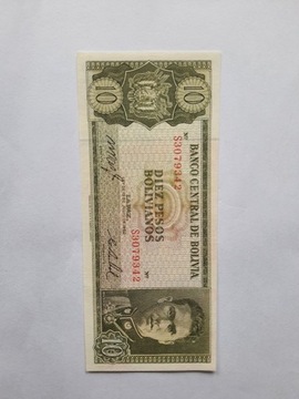 Banknot 10 pesos  Bolivia