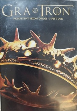 GRA O TRON - kompletny sezon 2 - 5 x DVD