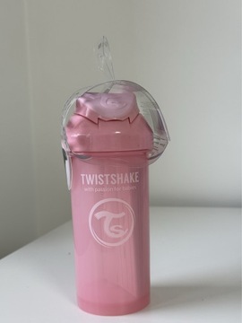 Kubek ze słomką Twistshake 360 ml pink