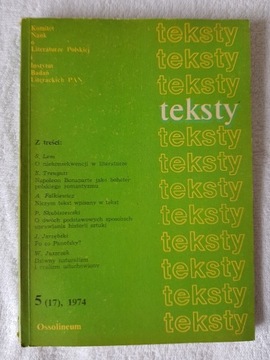 Teksty nr 17 (5/1974) Historia sztuki