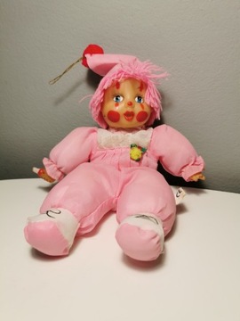 Stara niemiecka lalka klaun z lat 80-tych