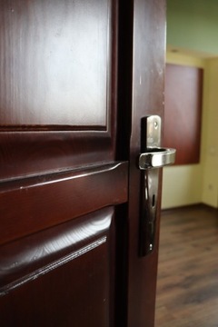 drzwi jednoskrzydłowe drewniane lewe prawe wenge