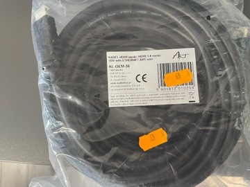 Kabel HDMI, męski, 1.4, 15 m, ETHERNET ART 