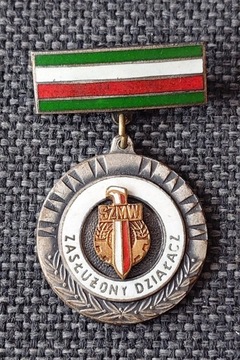 MEDAL ODZNAKA ZASŁUŻONY DZIAŁACZ SZMW