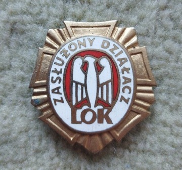 Złota odznaka LOK Liga Obrony Kraju