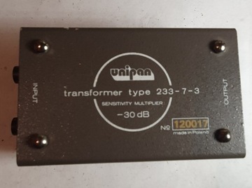 Unipan transformer type 233-7-3 30 dB