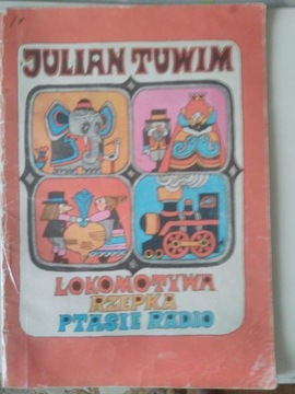 Stara książka wiersze ”Lokomotywa...” Tuwim 1985