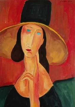 Amedeo Modigliani, Jeanne Hebuterne..., 42x29,7