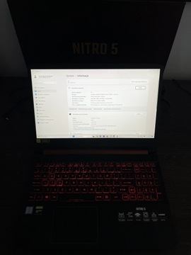 ACER NITRO 5 laptop GAMINGOWY