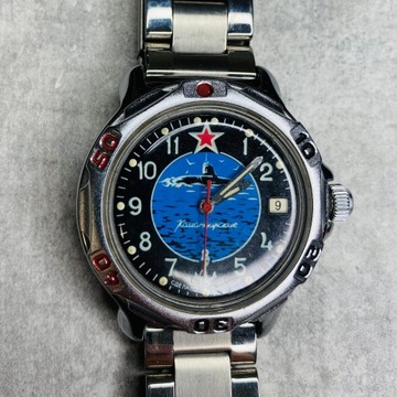 Zegarek nakręcany Komandir WOSTOK łódź podwodna