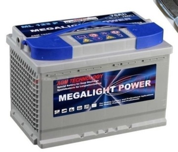 Akumulator MEGALIGHT POWER 75ah