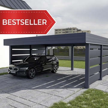 Wiata garażowa na Dwa auta - Carport  5 x 5,5 m