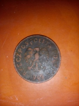 Moneta 0,50 zl z 1949 roku 