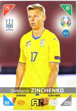 karty PANINI EURO 2020-2021 KICK OFF Zinchenko 211