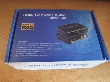 HDMI Audio konwerter do Toslink SPDIF RCA