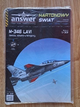 ANSWER 519 model kartonowy samolot M-346 LAVI
