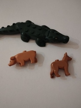 LEGO świnka pies krokodyl 