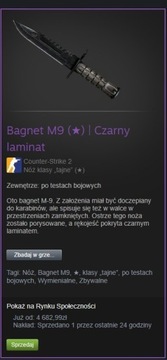 M9 Black Laminate csgo 