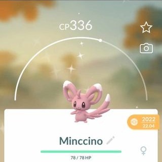 Pokemon go SHINY Minccino
