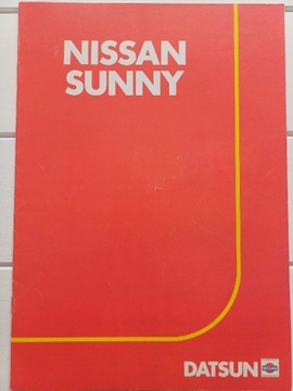 Prospekt Nissan Datsun Sunny 1980r. UNIKAT