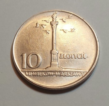 10 złotych 1965 - Kolumna Zygmunta