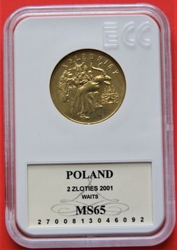 2 Złote  2001 r - Kolędnicy   MS 65 !!