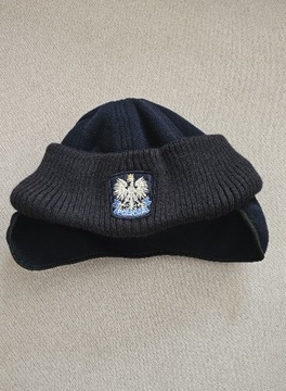 Czapka zimowa z orzełkiem Policja r. 58