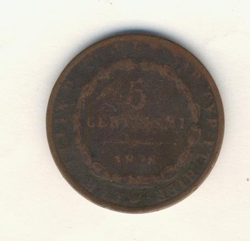 5 centesimi   1826 r  Sardynia