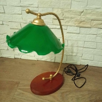 Lampa szklana stojąca 