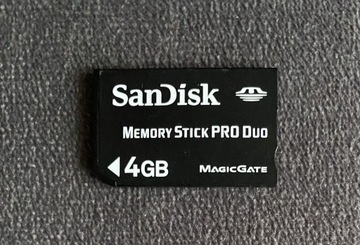 Karta pamięci Memory Stick Pro Duo Sandisk 4 gb