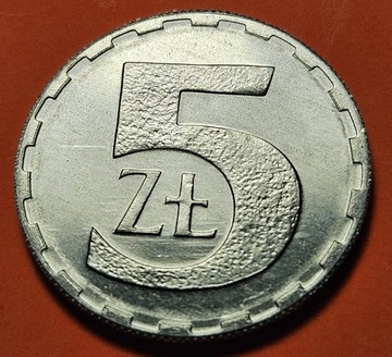 5 ZŁOTYCH 1990 Aluminium  - mennicza