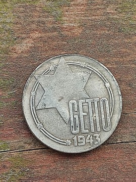 20 marek Mark getto 1943 Niemcy stara moneta Polska wykopki monet