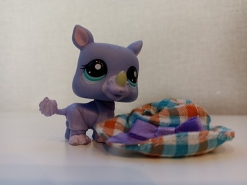 Littlest pet shop nosorożec + kapelusz 