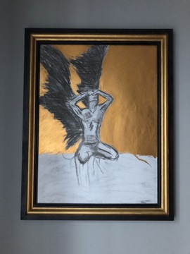 Obraz "Upadły anioł" ręcznie malowany