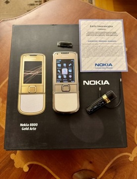 Nokia 8800 Arte Gold z pudełkiem Biały Kruk !